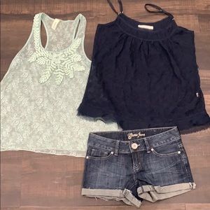 Blue and Seafoam summer bundle Abercrombie, Guess,